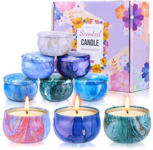 Aottom Duftkerzen Geschenkset(9 * 75g),Duftkerze Weihnachten Geschenkset Frauen,Natürliches Sojawachs Aroma Kerzen Duftkerzen Weihnachten Teelichter Aromatherapie Kerzen für Weihnachts