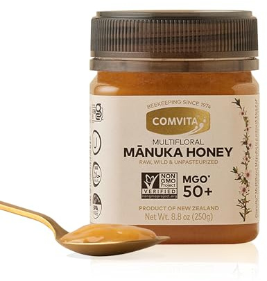 Comvita MGO 50+ Raw Multifloral Manuka Honey I New Zealand's #1 Manuka Brand I Authentic | Non-GMO Superfood for Everyday Wellness I 8.8 oz