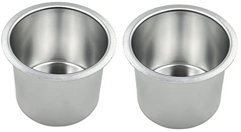 SEETOOOGAMES Lot de 2 porte-gobelets en aluminium pour table de poker Argenté