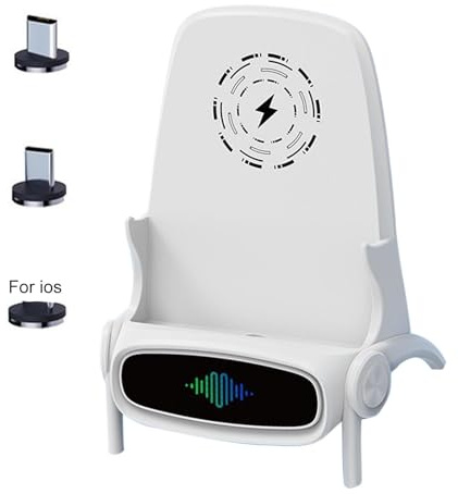 Tewzafiya Chargeur de chaise sans fil,Chargeur de téléphone portable pour chaise, support de téléphone avec charge sans fil, support de téléphone de bureau, station de charge rapide pour la