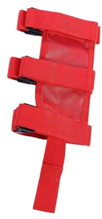 Sewroro Correa Del Extintor Ajustable Roja Soporte De Montaje Para Extintores De Incendios Banda De Fijación Para Automóviles Antirrodadura Para Seguridad Vehículo