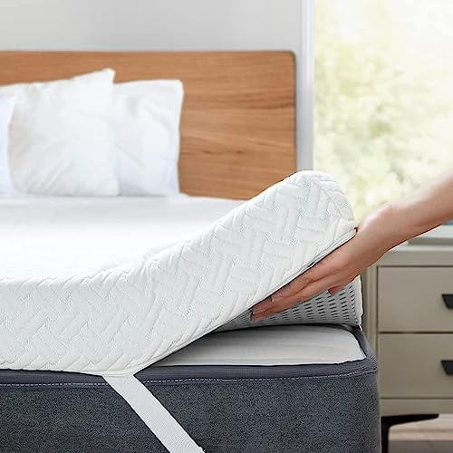 Topper Sobrecolchon Viscoelastico | 135x180 CM | Grosor 5CM | 100% Viscoelastica | Funda Desenfundable y Transpirable | Mejora tu Descanso | Fabricado en España | Verano e Invierno | Topper 135x180
