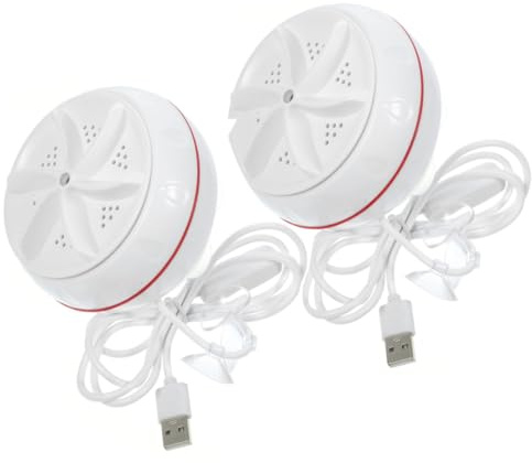 VILLCASE 2piezas Mini Lavadora Portátil De Minilavadora Pequeña Turbo Para Ropa Interior Calcetines Limpiador De Ropa Lavadora De Viaje Para Dormitorio y Lavandería De Apartamento