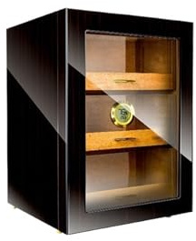 ZZlei2yu-12 Portatile da Viaggio Humidor Humidor con Finestra Trasparente a Tre Strati, umidificatore for sigari Scatola da Viaggio