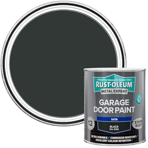 Rust-Oleum Metal Expert Garage Door Paint Satin Black 750ml