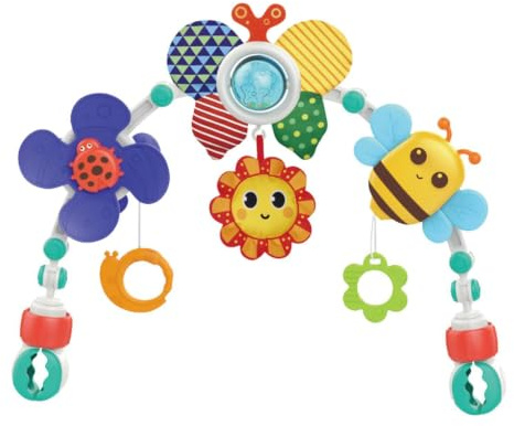 Stroller Arch Toy - Stroller Arch Sensory Toy With Music | Cute Bassinet Toys Mobile Activity For, Newborns,