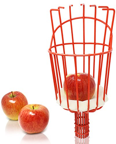 Iceberk Cueille fuits – Panier de cueillette Pratique pour la récolte des Fruits et Compatible avec Le sécateur d'arbres télescopique (Partie supérieure Seulement)
