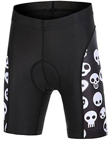 YFPICO Enfant Maillot de Cyclisme Vélo VTT Vêtements Manches Courtes Short Cuissard Séchage Respirant, Noir, 9-10 Ans/L