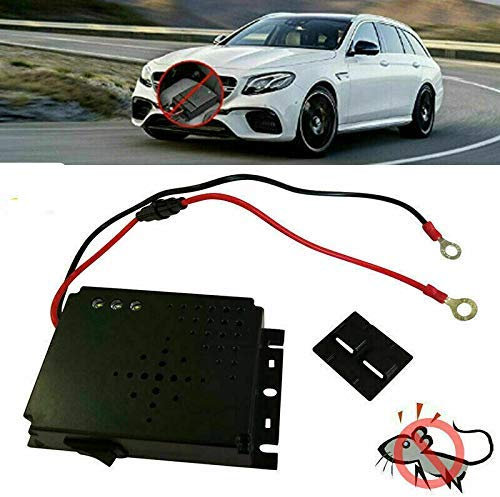 Riloer Répulsif à ultrasons pour souris de voiture, rat, écureuil, rongeurs, pour voiture, camion, garage