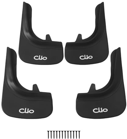 RE&AR Tuning Compatibile con Renault Clio 1998-2025 Parafanghi Anteriori e Posteriori Set del Veicolo 4 Pezzi Nero
