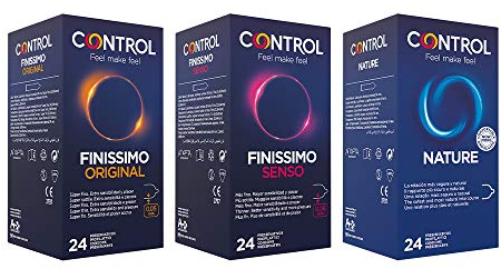 CONTROL FEELING MIX Box mit klassischen und dünnen Kondomen - 72 Kondome