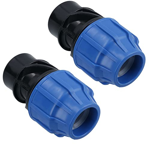 32mm x 1 MDPE Female Adapter Compression Coupling Fitting Water Pipe 2pk