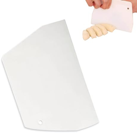 Raschietto Per Impasto, Trapezio Flessibile Tagliapasta Grande Raschietto da Banco Raschietto Per Torta Raschietto Per Alimenti Per Impasto di Pane Torta Fondente Glassa, 19,3x12,7 Cm