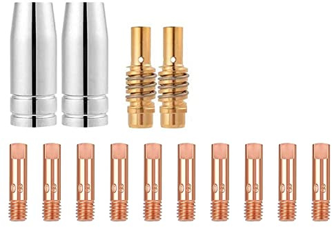 14 st MB15 15 AK Mig/Mag Lödkolv Förbrukningsmaterial 2 Munstycke 10 Trådstyrningsspets 0,8 mm 2 Munstycken Kontaktspetsar Fästen Förbrukningsmaterial Lödkolv Lödverktyg Lämpliga