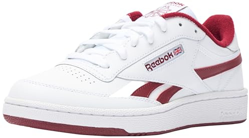 Reebok Club C Revenge Mixte Sneaker, White Classic Burgundy, 42 EU