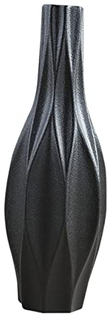 ULDIGI 1Stk Übertopf aus schwarzer Keramik bloomingville Blumentöpfe fam Keramikvase Vintage- künstliche Pflanzen europäischer Stil Dekorationen kleine Vase schmücken Pflanzenständer