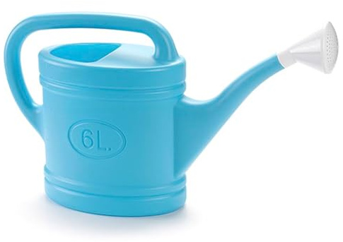 Acan Tradineur Arrosoir Plastique Capacité 6L Ustensiles de Jardinage Arrosage Maison Balcon Terrasse Patio Bleu