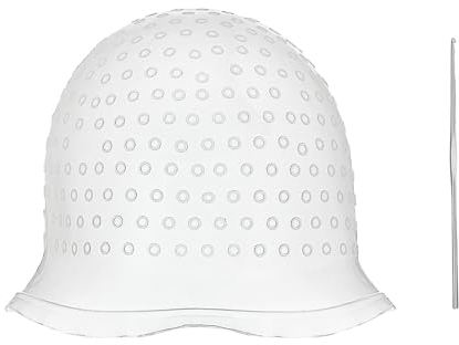 Thoquene Strähnchenhaube, Silikon Highlight Kappe mit Stahlnadel, Wiederverwendbar, für Damen und Mädchen