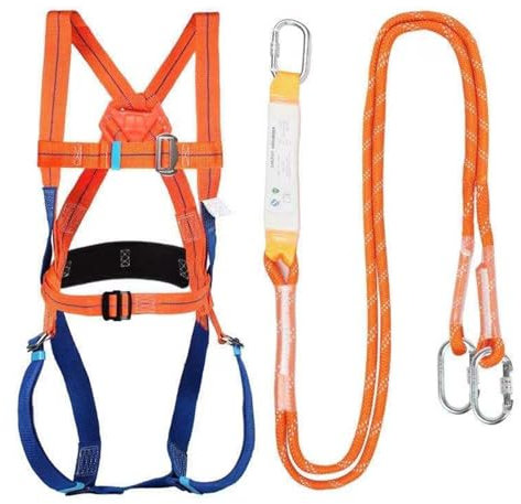 Kits De Harnais De Sécurité Kit De Protection Anti-chute Avec Harnais, Ergonomique Réglable Protection Antichute Baudrier Escalade, Protection Sécurité Antichute 5 Points