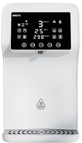 Impianto di osmosi (RO) filtro per desquamazione (mobile) | con livelli di temperatura (fino a ~100°C) & TDS| non necessita di collegamento dell'acqua, acqua potabile senza calcare, erogatore di acqua