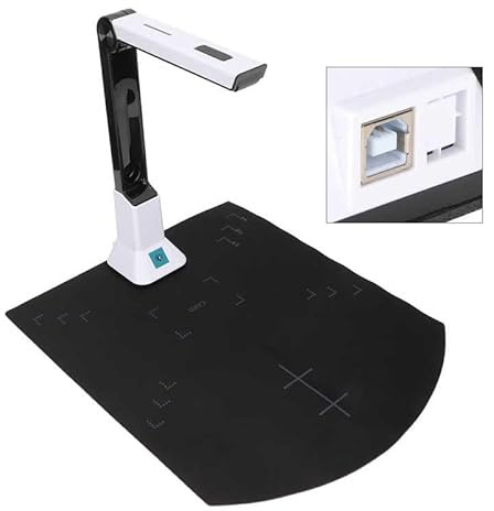 Dokumentkamera 8 miljoner pixlar HD A4 autofokusering USB Dokumentkamera skanner for skanning av filer Anteckningar Bilddokument skanning för hemmakontoret