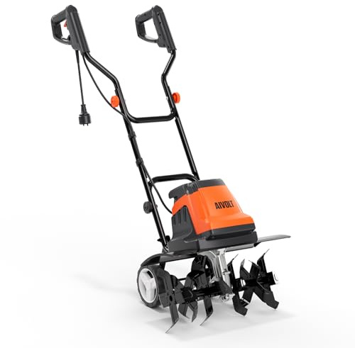 AIVOLT Motozappa Elettrica 1800W, Larghezza 48cm, Profondità 22cm