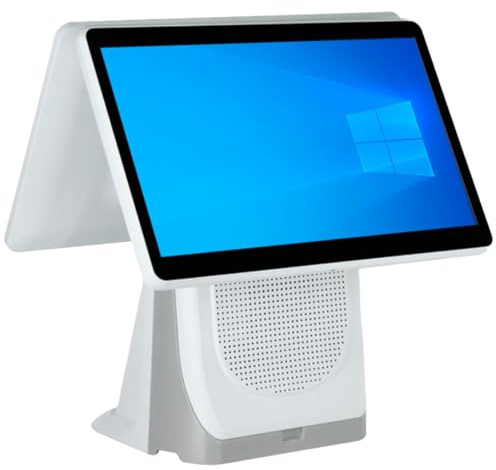 Registratore di Cassa Touch Screen Intelligente all-in-One,15.6 Pollici LCD Registratore di Cassa Touchscreen, Sistema POS al Dettaglio, Monitor Touch Screen per Ristorante, Bar, Caffè