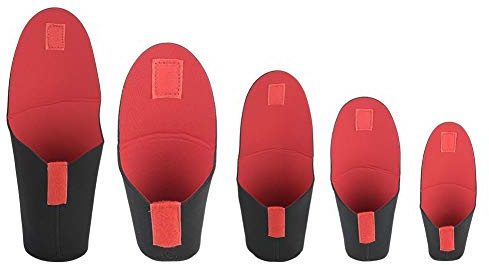 Diyeeni Set di borse per obiettivi,5 pezzi S~XXLMarsupio in neoprene con gancio/anello,Custodia protettiva antiurto per obiettivo della fotocamera,Custodia per obiettivo per reflex