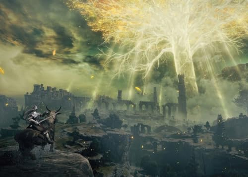 Displate Elden Ring Metal Poster Magnetische Befestigung Offiziell Lizenziert Bilder Lands Between - The Erdtree Governs All Poster 32x45cm