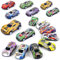 SUPGOD 16 Stück Mini Auto Set Rennauto Metall Stunt Spielzeugauto Autos Spielzeug Aufziehautos mit Rückzug Spielzeug Autos Zufällige Auswahl Kleine Autos für Mädchen Jungen Spielzeug Geschenk