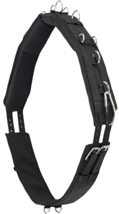 Oshhni Entrenamiento Surcingle Professional para Caballos Lunging Surcingle Suministros de Entrenamiento Multifuncional Surcingle, L