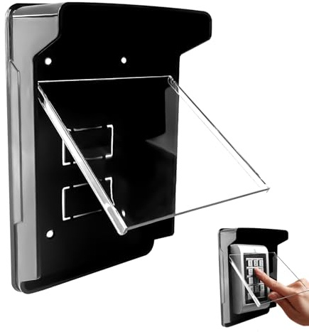 Copertura Impermeabile per Tastiera Controllo Accessi per Campanello Senza Fili Esterno, Flip Top Protezione Antipioggia, Coperture Parapioggia per Tutte le Condizioni Atmosferiche Antipioggia