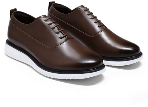 Allthemen Vardagliga herrskor snörning bekväma mode sneakers Oxford formella skor