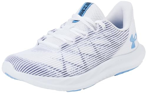 Under Armour Ua W Charged Speed Swift Sneaker för kvinnor, Vit vit horisont blå, 44 EU