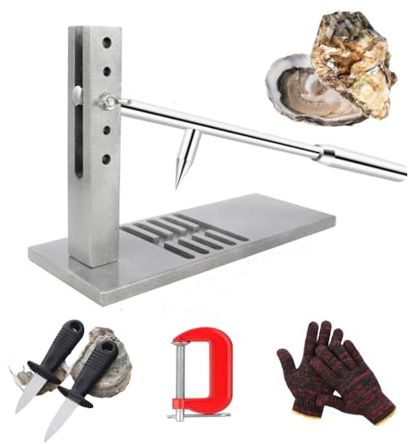 HaTur Set di attrezzi per ostriche Shucker Portatile Sgusciare Ostriche Strumento Macchina per Aprire Ostriche Strumenti di Shucking del Pesce per l'hotel, Buffet della Famiglia