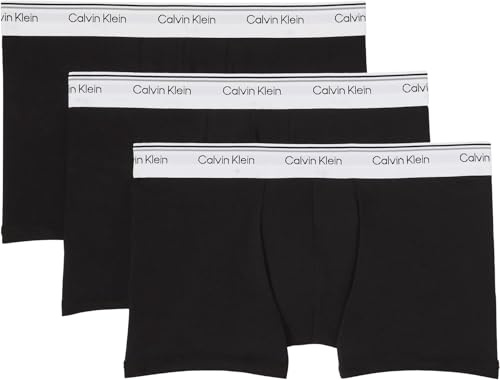 Calvin Klein Uomo Pantaloncini Boxer Confezione da 3 Balance con Fascia con Logo, Nero (Black), XL