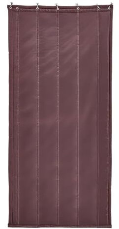 Tenda Divisoria Per Porta Della Stanza, Tende Per La Privacy Per Garage Divisorio, Copertura Per Schermo Resistente Barriera Coperta Insonorizzata Telo Divisorio(Size:100x220cm(39x86in),Color:Marrone)
