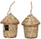 Straw Birds Nest, Outdoor Breeding House, Natural Breeding Nest, Ideal For Hatching And Nesting, Perfect For Garden, Balcony, Porch, And Tree Trunk, Natural, 1 Piece