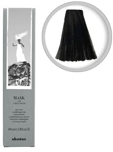 Davines Mask mit Vibrachrom 6.73 Schwarz - 100 ml Creme für alle Haartypen, Lang anhaltend, Grauabdeckung, Nährend, Sulfatfrei