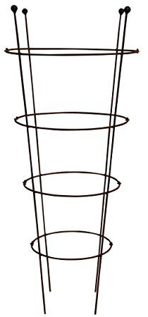 KUHEIGA Staudenhalter Schwarz H: 120m - 2 TLG. Strauchhalter Rankgerüst, Rankhilfe