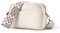 MCRADY Crossbody Bags for Women - Genuine Leather Handbags & Shoulder Bags with Adjustable Wide Strap, Multipurpose Camera Cross Body Bag for Ladies, Ideal for Travel and Daily Use-White