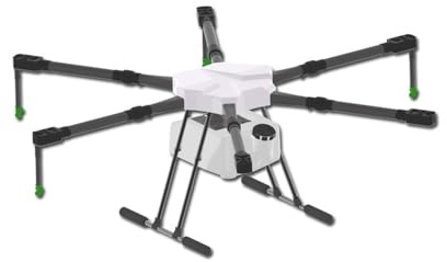 V1650 Hexacopter Heavy-Lift flygplattform 16L nyttolastkapacitet 40 mm kolfiberarmar Vikbara UAV ramsystemsats(White cover kit)