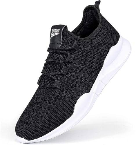 GHFKKB Baskets et Chaussures de Sport sans Lacets Noir Homme Tennis Légères et Confortables Running Garcon 41