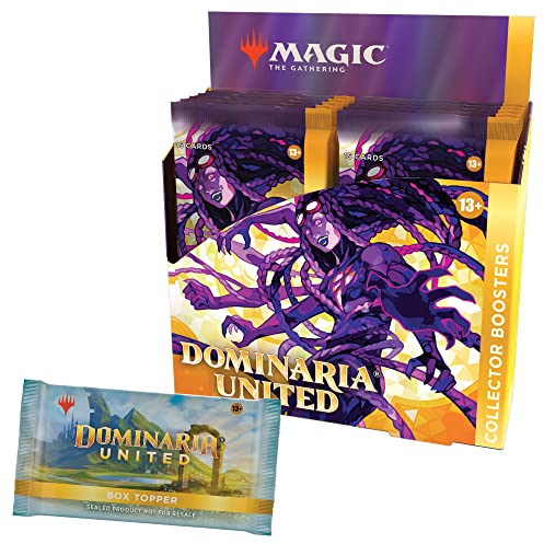 Magic The Gathering Dominaria United Collector Booster Box, Box Topper Card, Multicolor, (C9726000), 12 Count (Pack of 1)