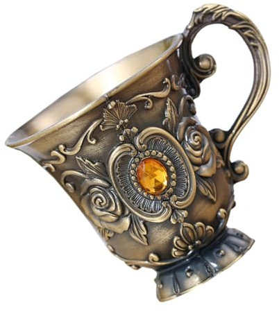 Cabilock Cáliz Retro de Vino de Metal Chic para Fiestas y Celebraciones Taza Vintage para Bodas