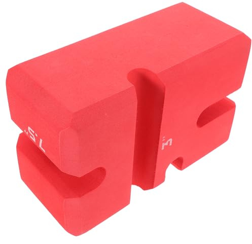 TOYANDONA Bloque De Press De Banca Rojo Grande 23x15x10 Cm De Eva Espuma, Soporte Ajustable para Levantamiento Barra, Equipo De Gimnasio para Entrenamiento De Fuerza y Ejercicios Abdominales Casa