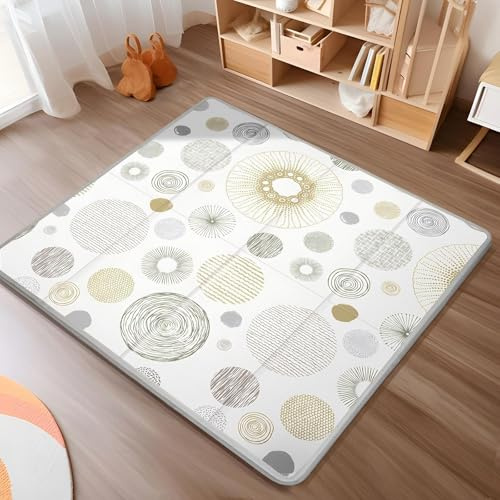JOYNOOK Alfombra Bebe Acolchada Plegable - Infantil Colchoneta Suelo Habitacion Bebes Acolchado Tapete NiñOs Gateo Lavable Alfombras Infantiles para Manta Colchonetas NiñO Tatami 180 X 200