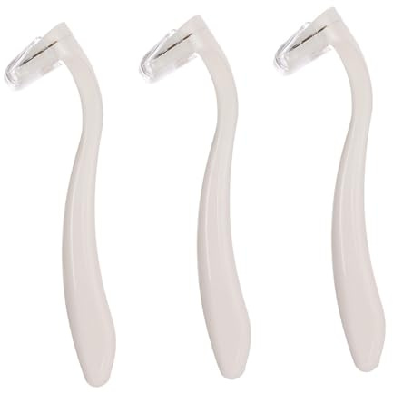DIYEAH Set da 3 Rasoi Manuali per Corpo e Ascelle da Donna, Depilatore per Corpo Leggero e Resistente, Tagliacapelli per Depilazione Quotidiana e Rasatura a Umido