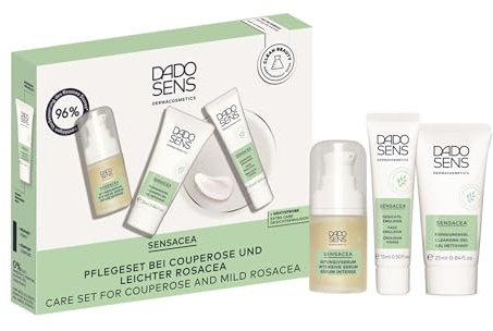 DADO SENS SENSACEA Rosacea Kennenlern-Set, Gesichtspflege 2x 15ml + 25ml