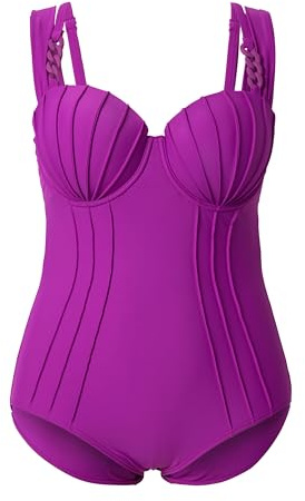 Ulla Popken Mujer Bañador Bayas 60